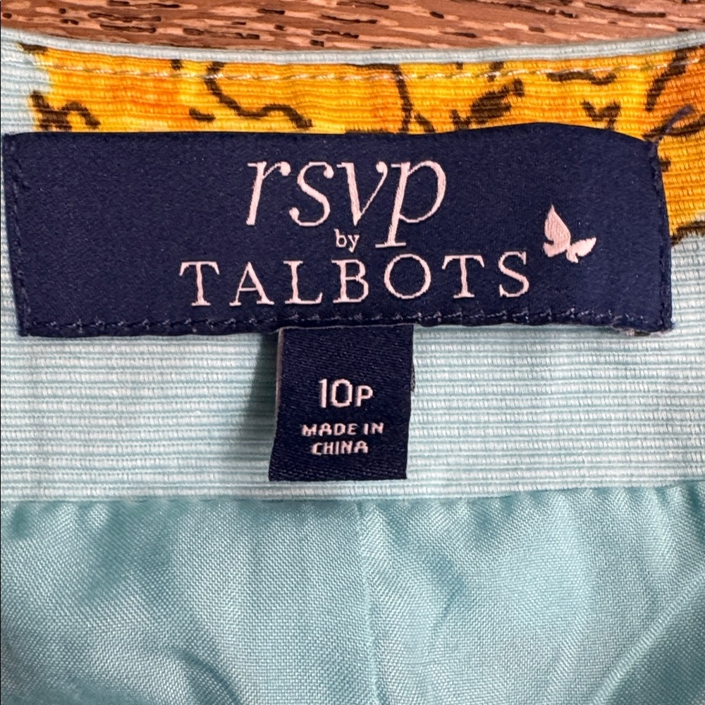 RSVP by Talbots Pineapple Print A-Line Skirt – Size 10P - Picture 3 of 5